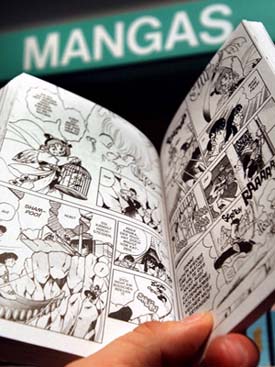 Et manga-hefte. Foto: Polfoto