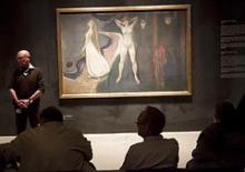 Kunstmuseet Aros holder pressekonference i anledning af den store Edvard Munch udstilling i 2012.