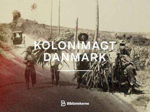 Foto af slaver i Vestindien med titlen Kolonimagt Danmark henover. 