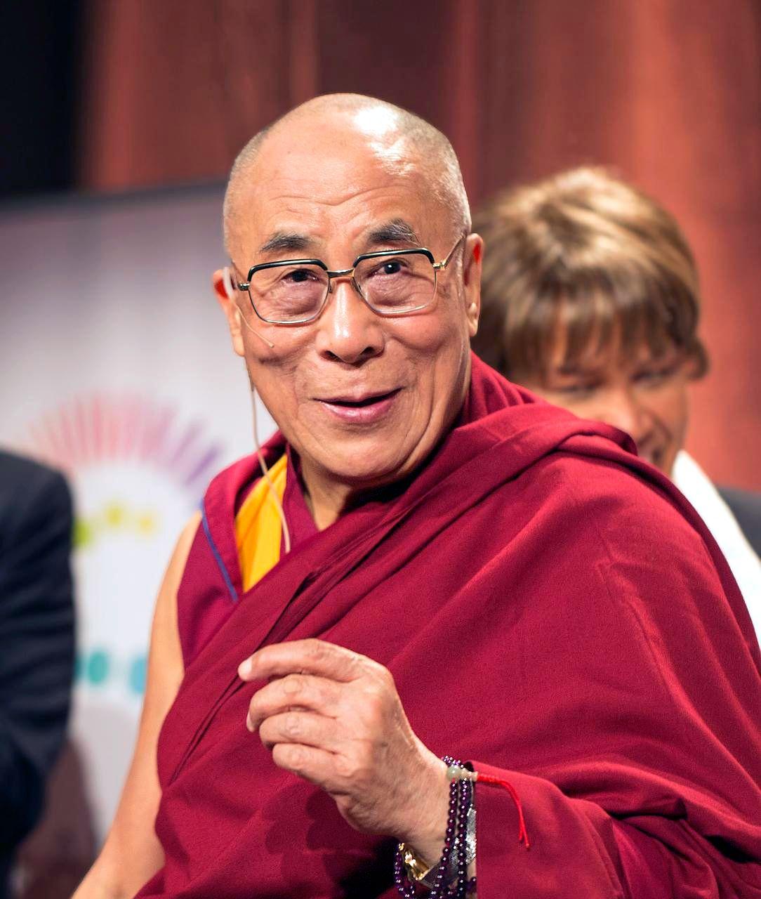 Billede af Dalai Lama som erTibets religiøse leder.