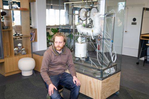 Opstilling med atomreaktor og forsker Troels Schönfeldt hos Seaborg Technologies i Søborg