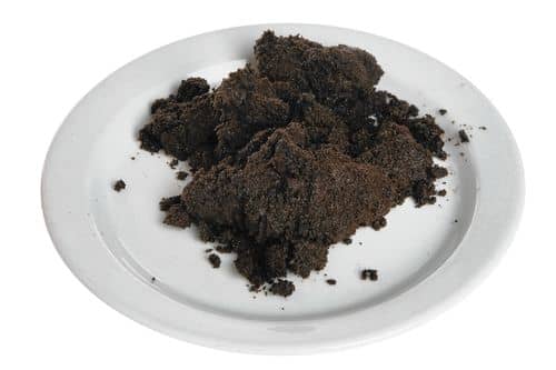 Tallerken med kaffegrums
