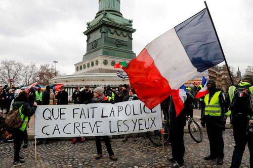 Protest i Paris