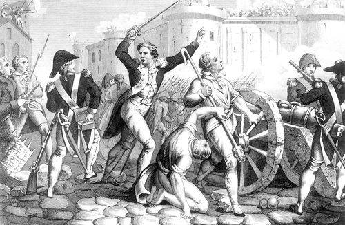 Den franske revolution i Frankrig i 1789 førte til demokrati i Frankrig