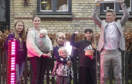 Familiebillede af familien Just