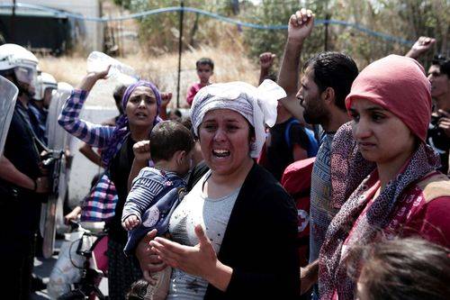 flygtninge på lesbos