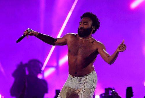 Billede af rapperen Childish Gambino fra koncert i 2019.