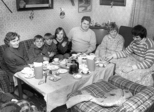 Familie under energikrisen i 1973