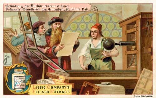 Den tyske guldsmed Johan Gutenberg