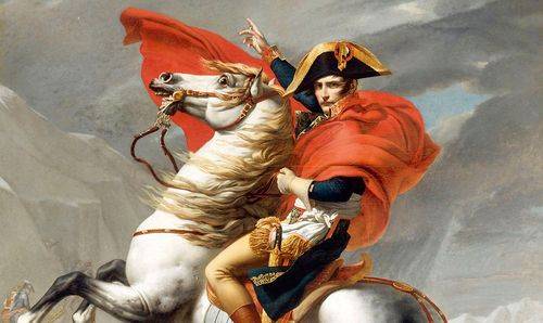 Maleri af napoleon den 1. til hest