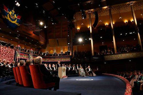koncerthuset i Stockholm ved Nobelprisuddeling