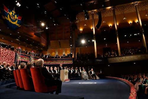 koncerthuset i Stockholm ved Nobelprisuddeling
