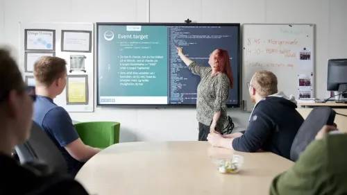 Tavleundervisning på specialuddannelse for blandt andre autister.