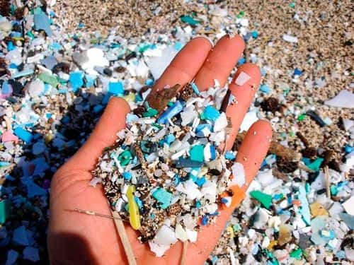 Plastikforurening fisket op fra havet.