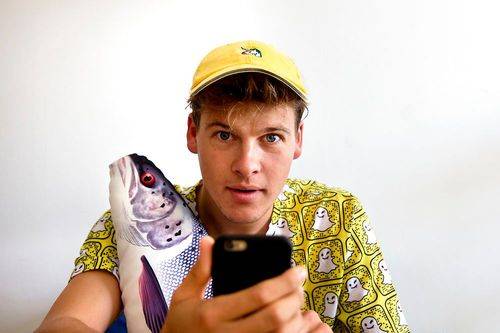 Rasmus Kolbe med laksebamse