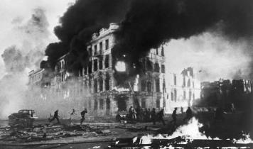 bombardement over Stalingrad