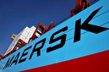 Èt af verdens største containerskibe, Albert Mærsk.