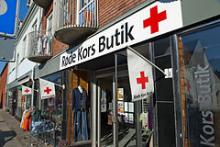 Røde Kors Butik i Holbæk.