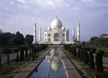 Taj Mahal i Agra Indien.