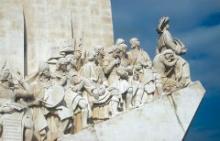 Monumentet for de opdagelsesrejsende ved floden Tejo i Lissabon.