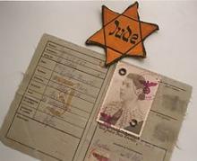 Jøden Ilse Rewald overlevede Holocaust og blev efter krigen boende i Berlin. På billedet hendes jøde-ID samt jøde-stjerne.