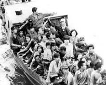 Vietnamesiske bådflygtninge i 1981.