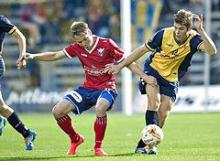 Det danske U21-landshold i fodbold i kamp mod Bulgarien