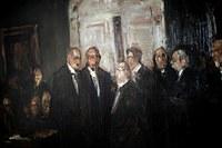 Billedet er et forstudie til et berømt maleri, der forestiller den radikale C. Th. Zahle, som stod bag Grundloven i 1915 der bl.a. gav kvinder valgret.