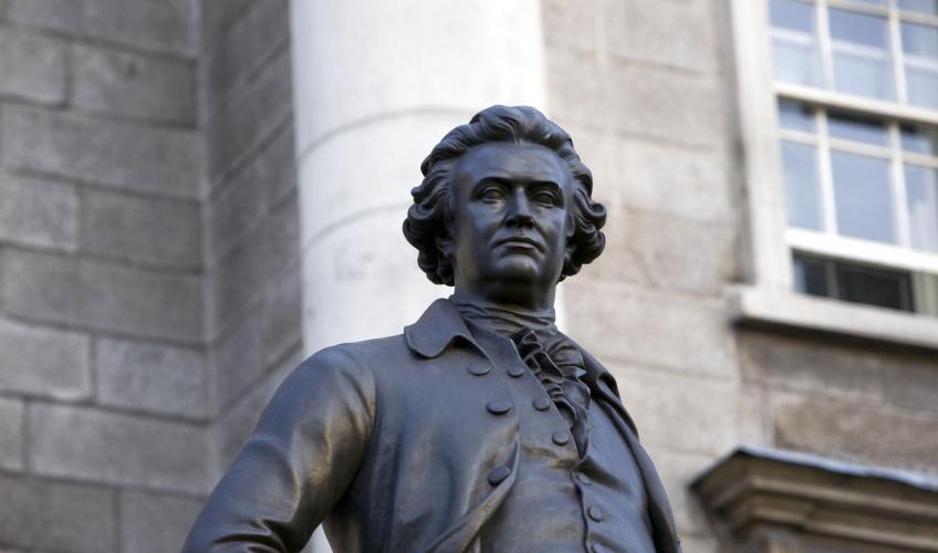 Statue af Edmund Burke